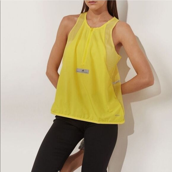 Adidas by Stella McCartney Women's Vibrant Yellow Tank Top. Size S - Picture 1 of 7